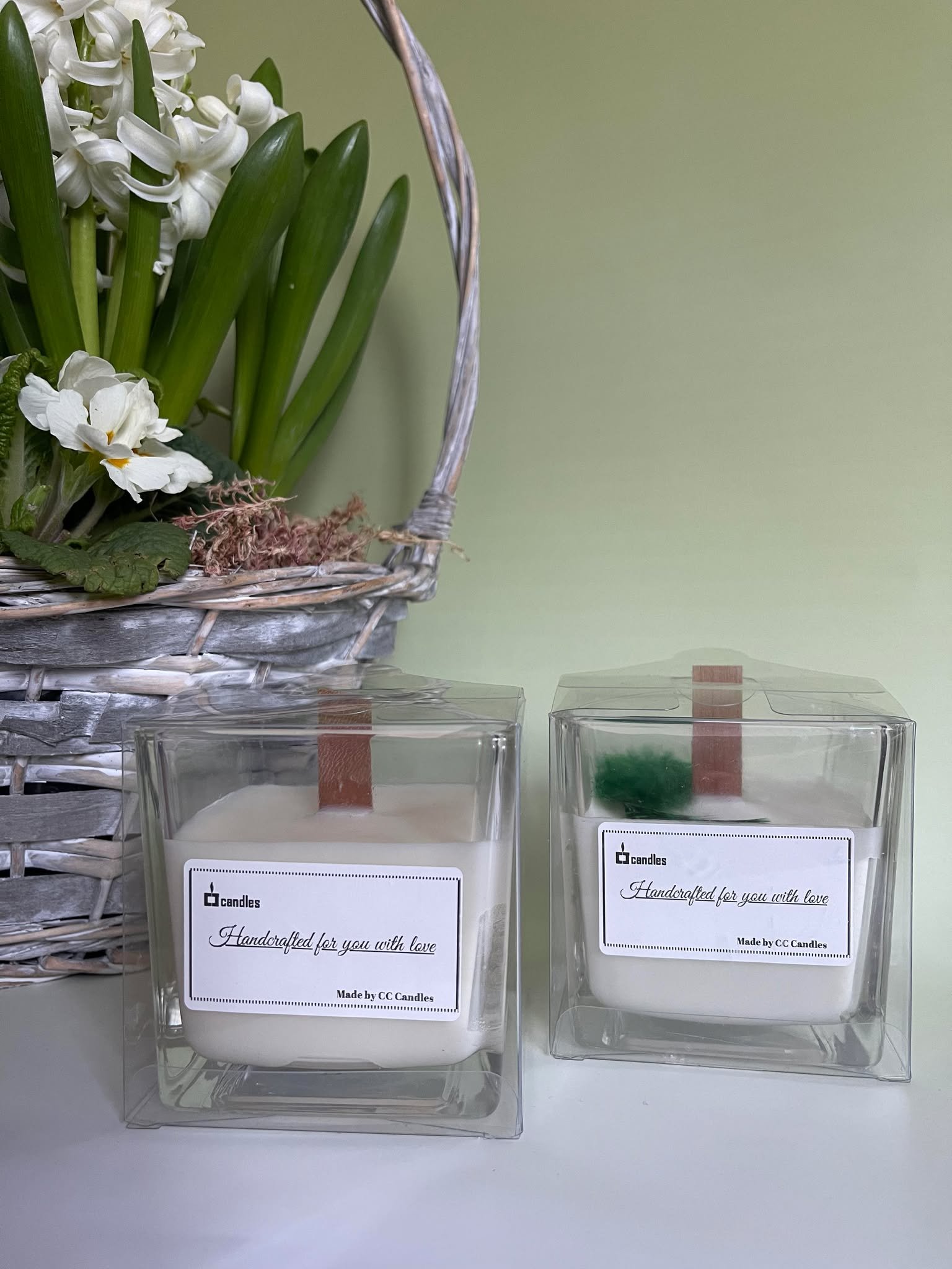 Cube candle glass HB