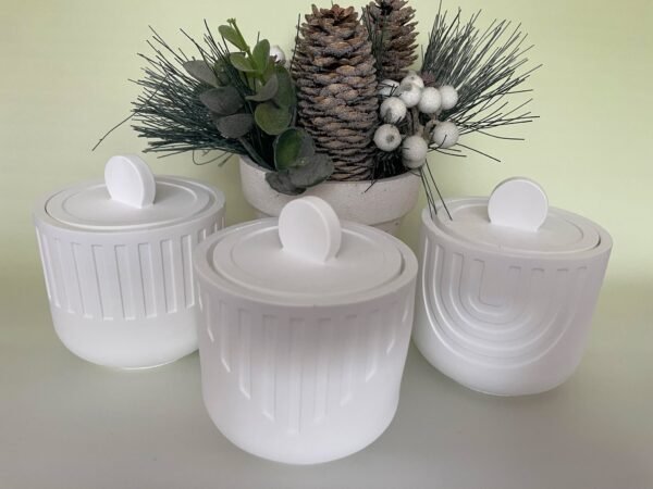 Uncolored Cylinder Jar - Image 2