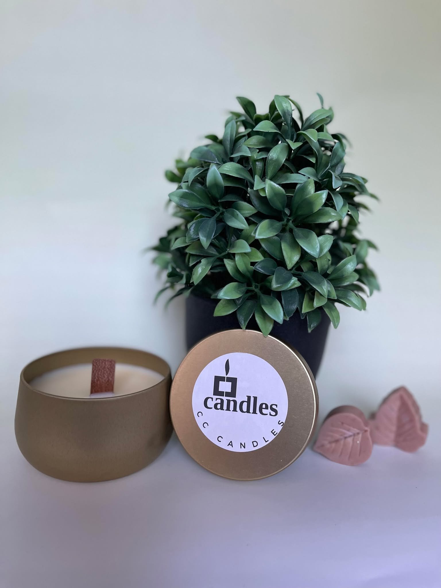 Metal jar candle (G)