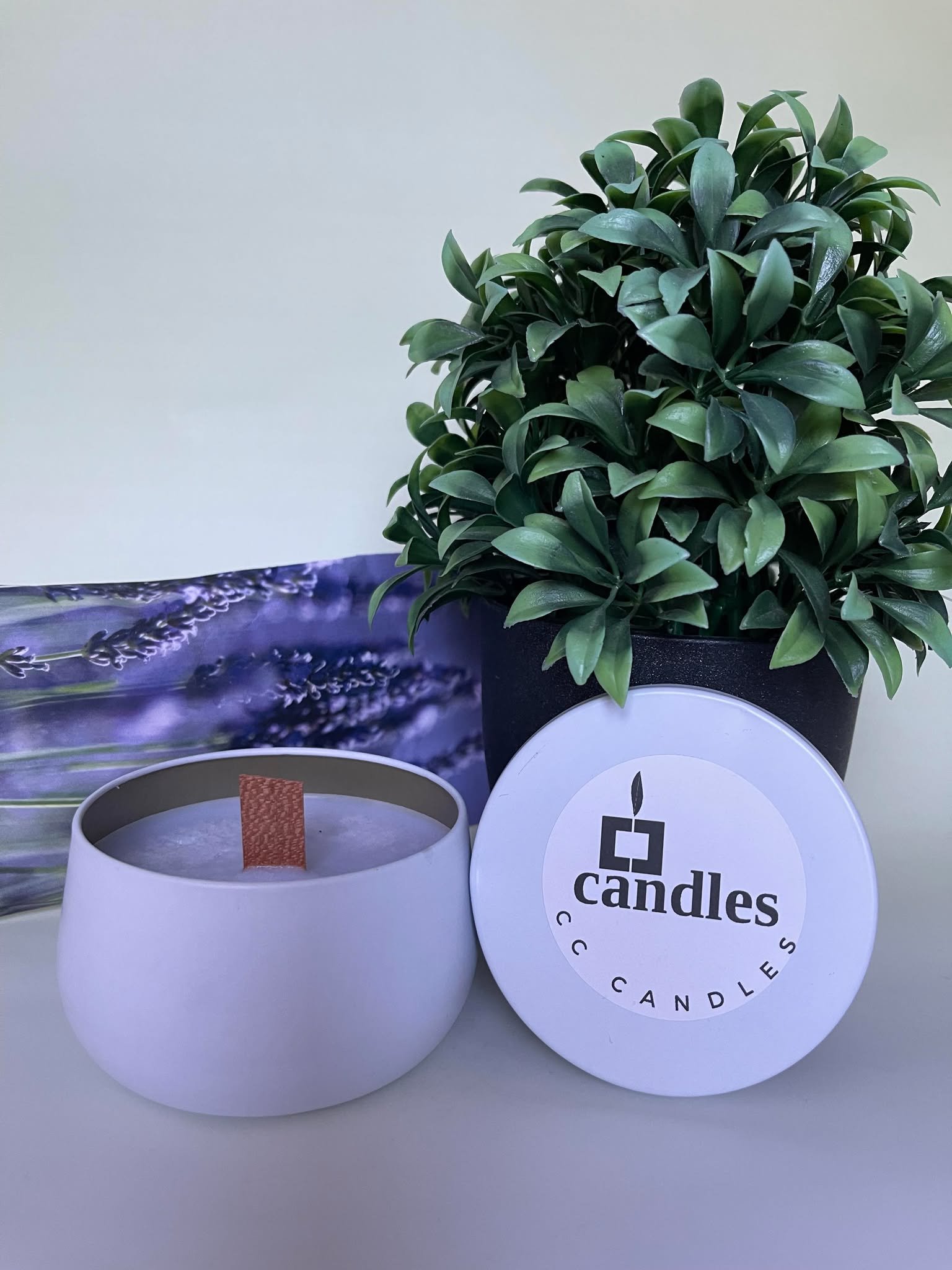 Metal jar candle (W)