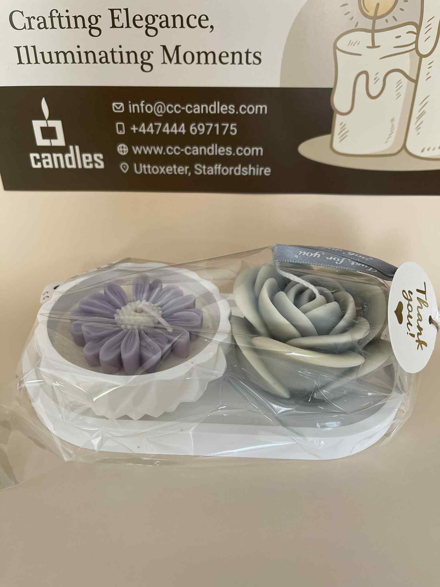 2 Candles Plate