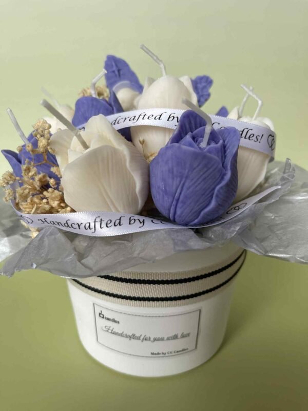 Purple-White Tulips